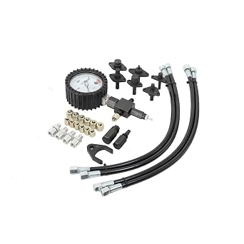 2000 Bar Common Rail Diesel High Pump Pressure Tester Kit with Injection Pipe Blank Testing, Auto Car Tractor Diesel Engine Testing Gauge Manometer Kit