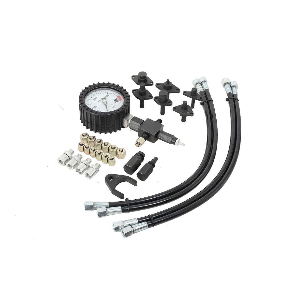 Kit Tester Comune per Pompa ad Alta Pressione Diesel con Tubi di iniezione Vuoti per Test su Motore Auto e Trattore, per Prova di perdite dell'iniettore