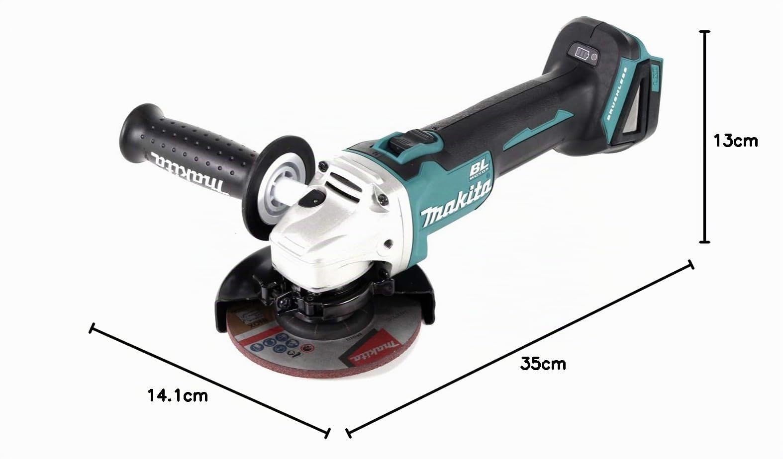 Makita smerigliatrice angolare a batteria, 1 pezzi, DGA504Z