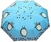 My Neighbor Totoro Lovely Automatic Clear Umbrella Telescopic umbrella UV Protection Daily Use (Blue)