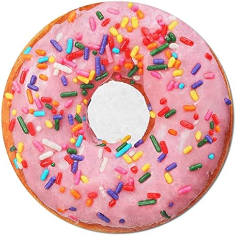 Abaysto Round Blanket,Realistic Donut Blanket Lightweight Soft Plush Fluzzy Throw Flannel Blanket on Bed Couch Chair for Kids Adults Cover