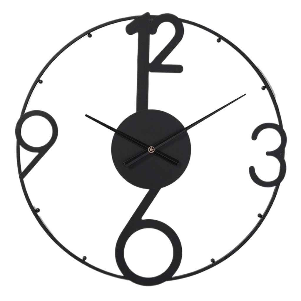 Horloge murale moderne en fer de style européen salon et chambre