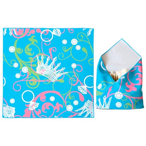 Image of Self-Adhesive Magic Cloth Portable lazy Makeup Bag Cosmetic Pouch Widely Used for Camera Lens Wrap,Protective Cover Laptop Sleeve,Folding,Washable(21.7 inch X 21.7 inchCrown)
