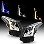 ACANII - For [Halogen Model] 2013-2018 Cadillac ATS LED Tube Switchback Signal Projector Headlights Headlamps Left+Right