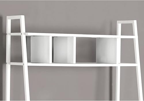 Miniatura 4 de Monarch escritorio para computadora de metal, Madera, Blanco