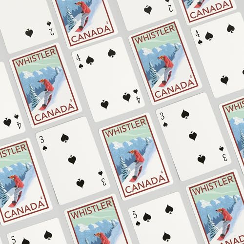 Baraja de 52 cartas Póker Whistler, Canadá miniatura 4