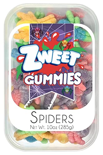 Zweet Gummy Spiders - 10 oz Tub