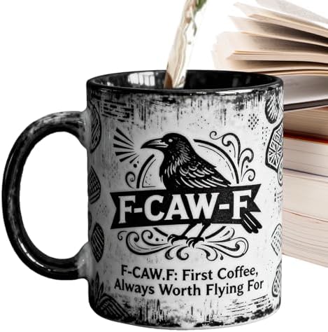 Taza de cerámica con diseño de gótico de 325 ml, taza de desayuno...