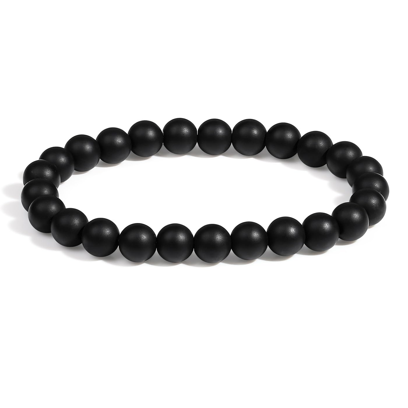 Katze Armband Damen Bergkristall Katzen 8mm Quarz Perlen Ste