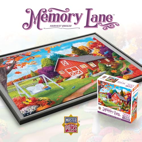 Image of MasterPieces Memory Lane Harvest Breeze Country Barn Large EZ Grip Jigsaw Puzzle by Alan Giana, 300-Piece