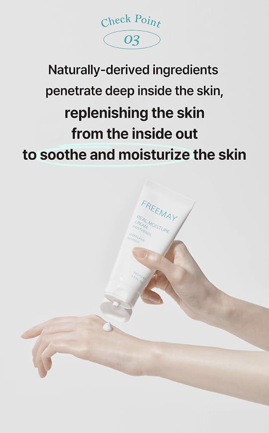 freemay Real Moisture Cream Set (100ml + 30ml), Korean Face Moisturizer for Hydration & Soothing, Vegan, Lightweight, Sensitive Skin Friendly - Image 7