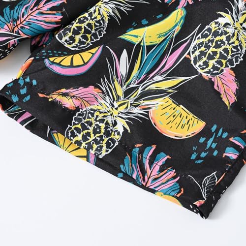 Moonker Toddler Girls Summer Vacation Shorts Soft Light Colorful Pattern Printed Beach Boys Christmas Short4