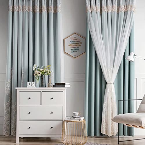 遮光カーテン おしゃれ 刺繍カーテン 姫系カーテン かわいい 二重カーテン レースカーテン 姫 一体型 遮光率90% 厚地 無地 通気性が良い 1.5倍ヒダ インテリア 断熱 保温 遮熱 遮像 タッセル フック付き オーダーカーテン 上品 人気 インテリア