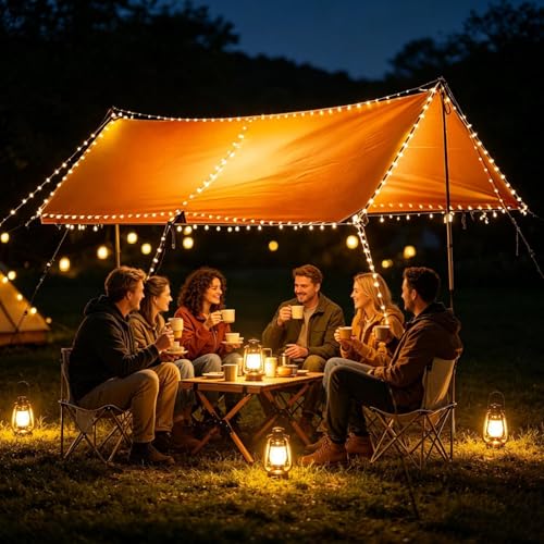 Guirlande de camping rétractable 20 mètres pour van et jardin - 2