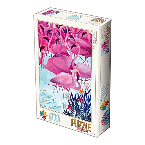 D-Toys Puzzle Original Designs Kurti Andrea - Snow Flamingo 1000 Piece