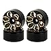 RZXYLRC 4PCS 1.0 Brass Beadlock Wheels Rims Hub for 1/24 Axial SCX24 90081 C10 AX24 1/18 TRX4m RC Crawler Car Upgrade Parts (Rim B)