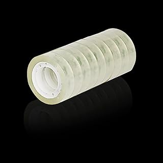 9 Rolls Clear Tape Refills Roll Transparent Tape Refill Rolls for Office Home School 10mm x 1000 inch x 9 Rolls