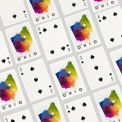 Baraja de Poker Berlin Ohio Acuarela 52 Cartas miniatura 4