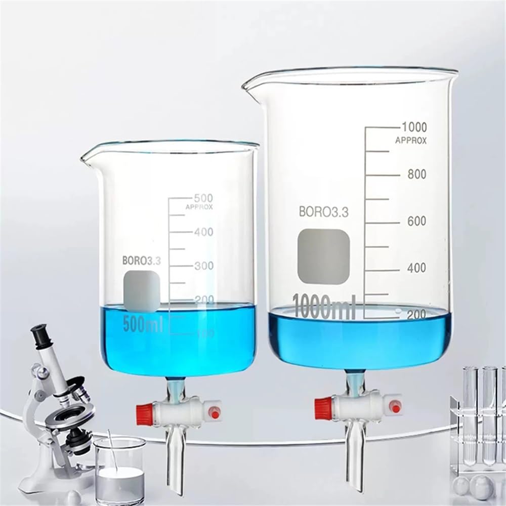 Szklany kubek borokrzemianowy Zlewka szklana borokrzemianowa o niskim typie z tłokiem próżniowym 500-5000 ml(3000ml)