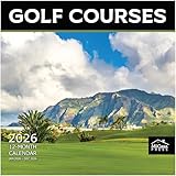 MICASA PRESS Golf Courses 2026 Wall Calendar 12 Month | 12' x 24' Open | Thick & Sturdy Paper | Giftable | Travel Calendar 2026