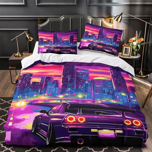Housse de couette pieuvre mythique 3D résistante haut de gamme 200x200cm avec zippe invisible