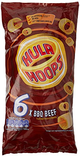 Hula Hoops BBQ Beef Flavour Potato Rings 144g