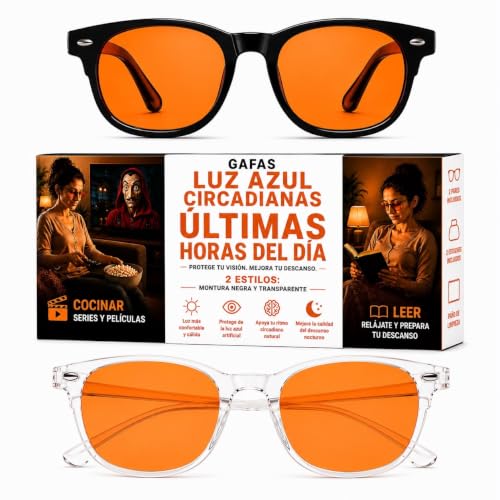 Solmoon Gafas Luz Azul Hombre y Mujer Gaming | Gafas Bloqueo Luz Azul | GAFAS para Ordenador | GafaS filtro luz azul l Anteojos para PC GAfas LUZ AZUL Mujer sin graduar Lente Amarilla