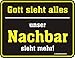 Produktbild Blechschild Gott sieht alles