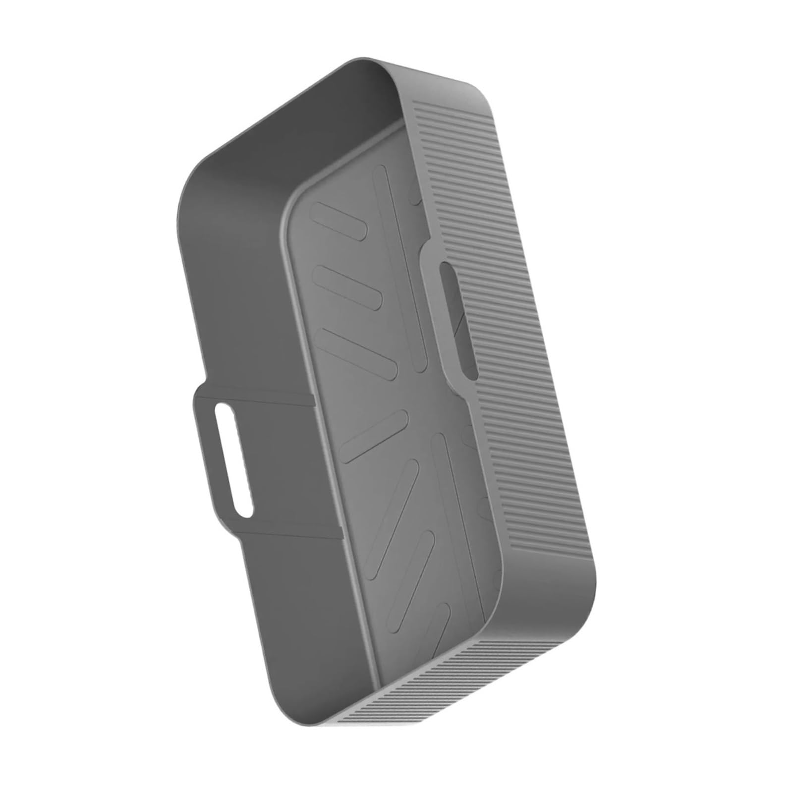 Air Fryer Tablett Silikonform, Kompatibel For Ninja, Af500 Air Fryer Liner Korb Wiederverwendbare Ofen Backblech Antihaft-Pizza-Grill-Pfanne(3 in 1 Grey)