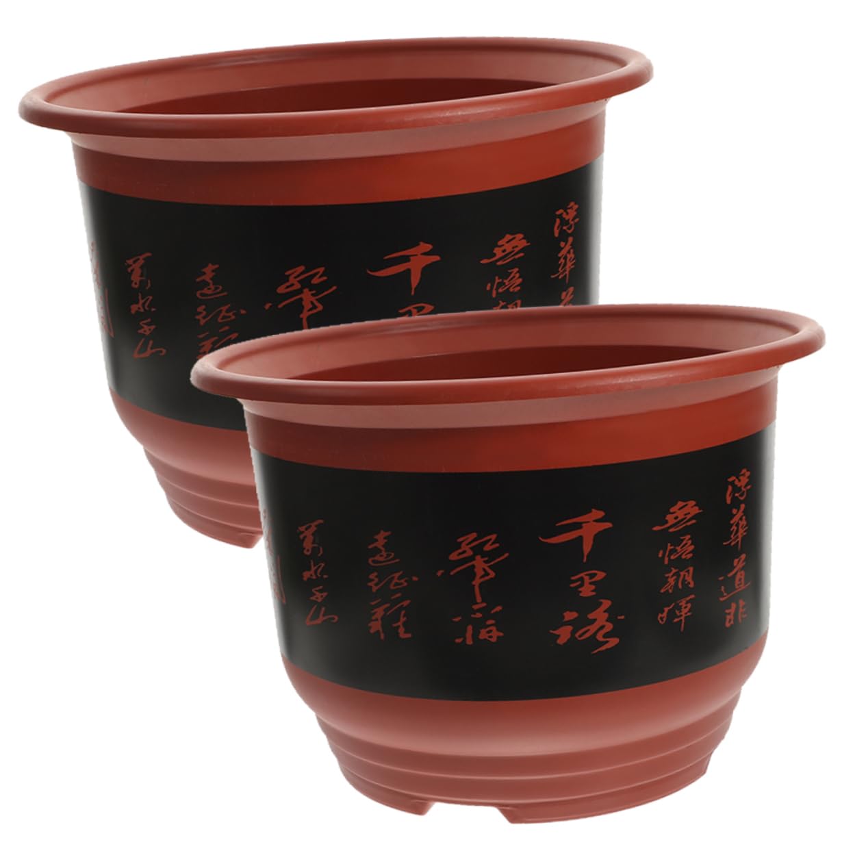 POPETPOP 2pièces Pots De Plastique pour Orchidées Jardinière De Plantes Intérieur Pot De Culture avec Design De Drainage Optimal
