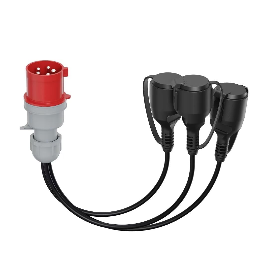 Adattatore CEE a corrente elevata, 16 A, 3 x 230 V
