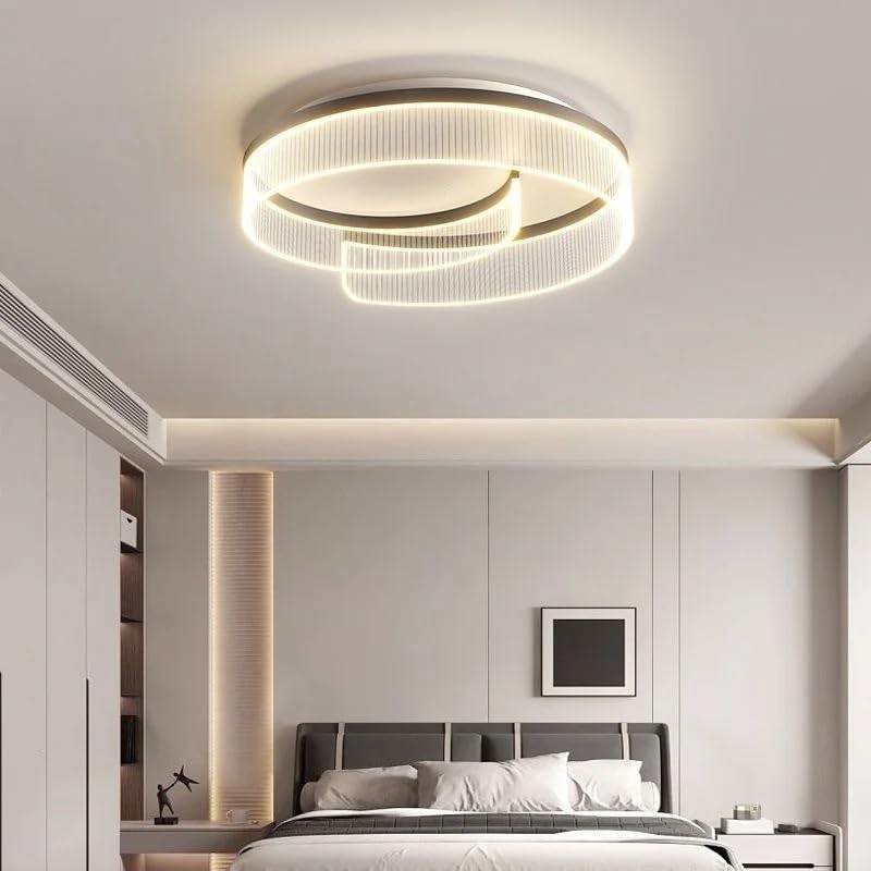 Protection des yeux optimale avec ce plafonnier LED moderne à spectre complet style crème