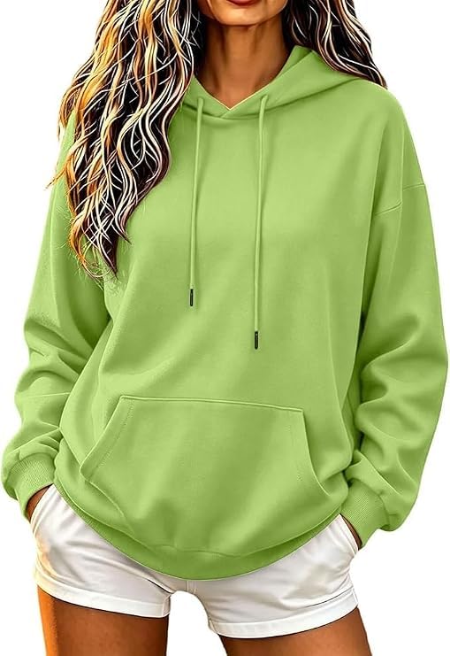 Hoodie Damen Kapuzenpullover Herbst Winter Pullover Sweatshirt mit Kapuze | Freizeit Sport Langarmshirt,Comfy,Training,Casual,Einfarbig Basic ,Pulli Streetwear,Oversize