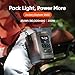 Jackery Explorer 240D Power Bank (80,000mAh), LiFePO4 Battery 256Wh Portable Power Station, USB-C Cable Included,200W DC Output,1-Hour Fast Charging, Compact for Outdoor Camping, Travel, Emergencies