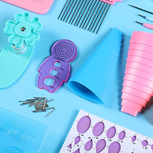 Duurzame papieren quilling-set, duidelijker doe-het-zelfaccessoire, cartoon 3-in-1 decoratie voor kaarten die decoratief… - Image 6