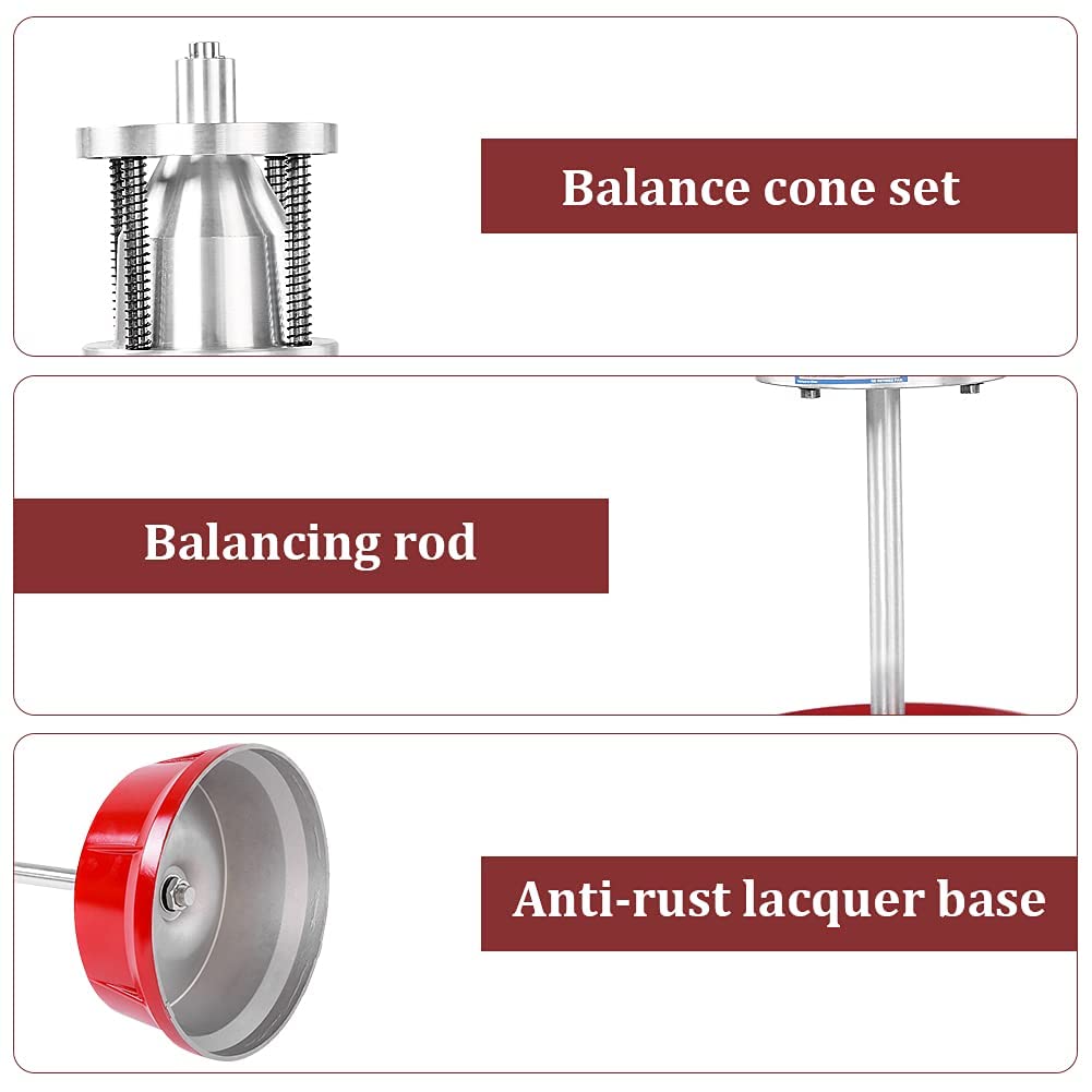 Ejoyous Equilibratrice Pneumatici, Mozzi Portatili per Camion per Auto Bilanciatore di Pneumatici, per Ruote a Bolla, Equilibratrice per Ruote per Auto, Equilibratrice per Ruote per Camion