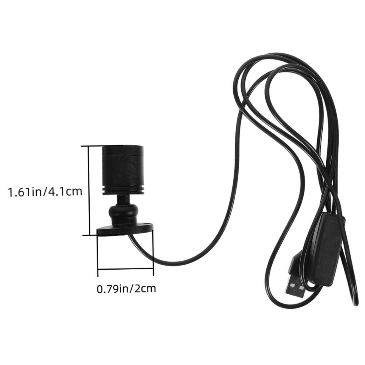 Artibetter 4pcs USB Mini Spotlight with Accent Lights for Jewelry Displays Fish Tanks and Shelves Warm Lighting for Art and Model Showcase