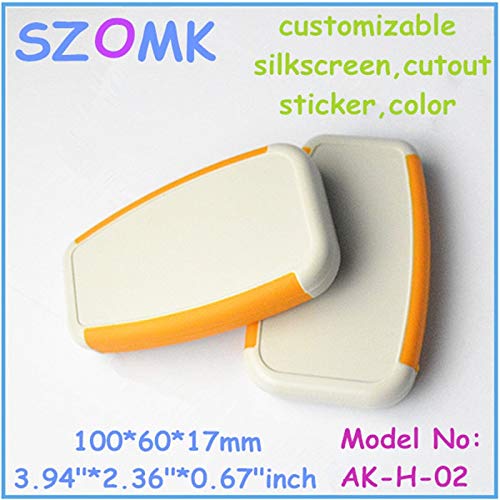 Gimax (10 pieces/lot) light grey with orange plastic control box electronics abs plastic enclosure 100x60x17mm