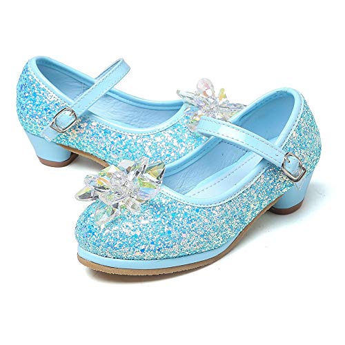Girl's Cosplay Princess Shoes Low Heel with Crystal Flower(Toddler/Little Kid)3