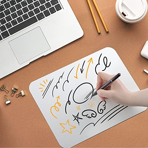 6 PCS Small White Boards 9X12 Inch Double-Sided Dry Erase Lapboard Mini Kid Whiteboard with 6 Dry Erasers for Kids, Students, Teacher, Classroom, Home, Office CP0506