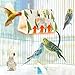 GIFANK Winter Warm Heated Bird Nest House Thermostatically Bird Warmer Hanging Bird Hammock Parakeet Nest Sleeping Bed Plush Fluffy Birds Hut for Budgies, Parakeets, Lovebirds,Cockatiels