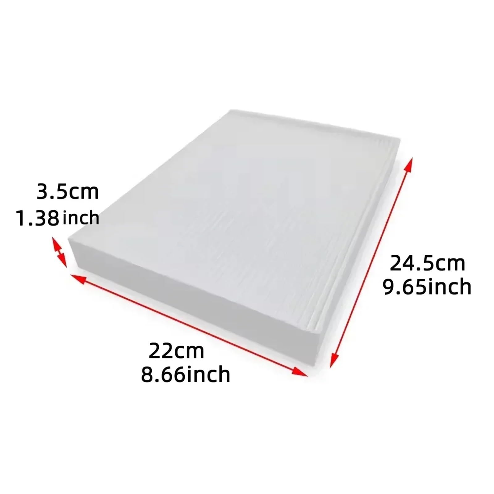 Filtro Abitacolo ai Carboni Attivi Filtro aria abitacolo per auto adatto per Volkswagen Routan Filters in fibra di carbonio CF10743 27277-AR025 7B0819644 XC25870 AQ1119(2pcs)