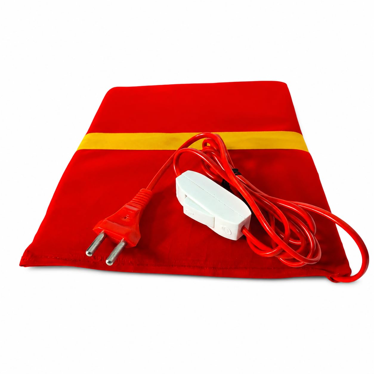 Demand Electric Heating Pad, Foam Inside (Color Red), Auto cutoff and Bell Push Switch 240 AC Volt-image-42