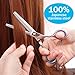 Hair Cutting Scissors, Trimming Texturizing Thinning Shears, Professional Salon Barber Home Haircutting Scissor, Stainless Steel with Separable Finger Inserts (6.0 inches)