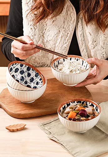 Image of Porcelain Bowls Set, 300 ML Serving Bowls Cereal, Salad, Pasta, Soup, Dessert, Suitable for Restaurant & Kitchen, Dishwasher Microwave & Oven Safe for Dining (8 -Piece)