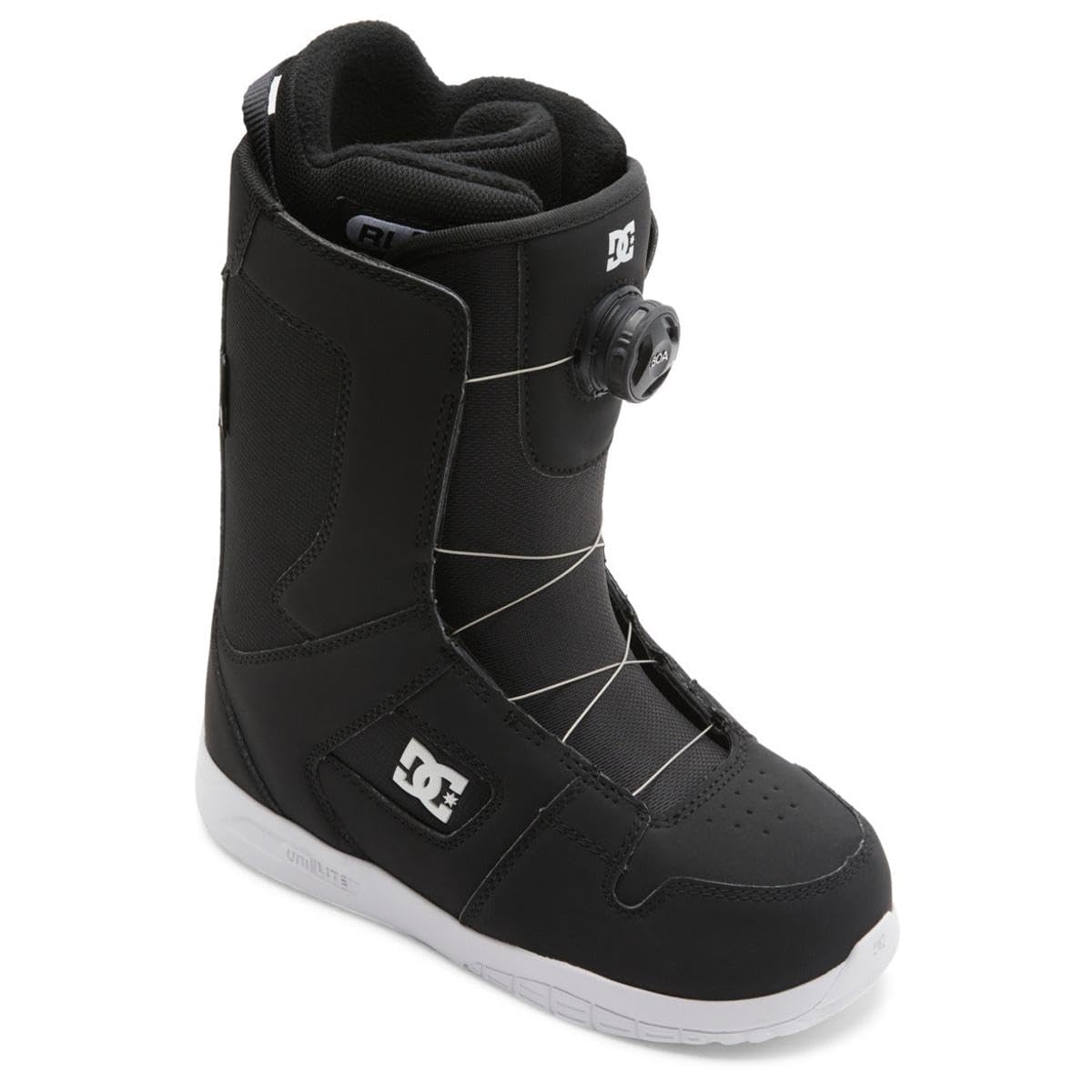 DC Womens Phase Boa Snowboard Boots, Color: Black/White, Size: 7.5 (ADJO100031-BKW-75B)