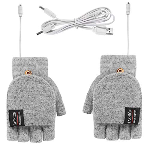 Luvas aquecidas com USB ZSGG, luvas de aquecimento de dois lados, luvas quentes de inverno para lapt