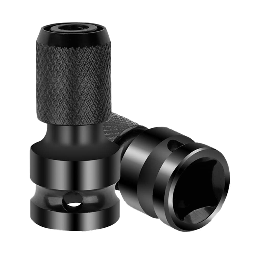 2PCS 1/2 inch vierkante aandrijvingen naar 1/4 inch zeskant vrouwelijke dopadapterconverters klauwplaatadapter voor slagmoersleutel kopen vanaf een prijs van 4.93
