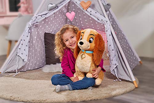 Simba 6315876184 - Disney Klassik Plüsch Susi, 45cm, Plüschfigur, Plüschhund, ab den ersten Lebensmonaten geeignet