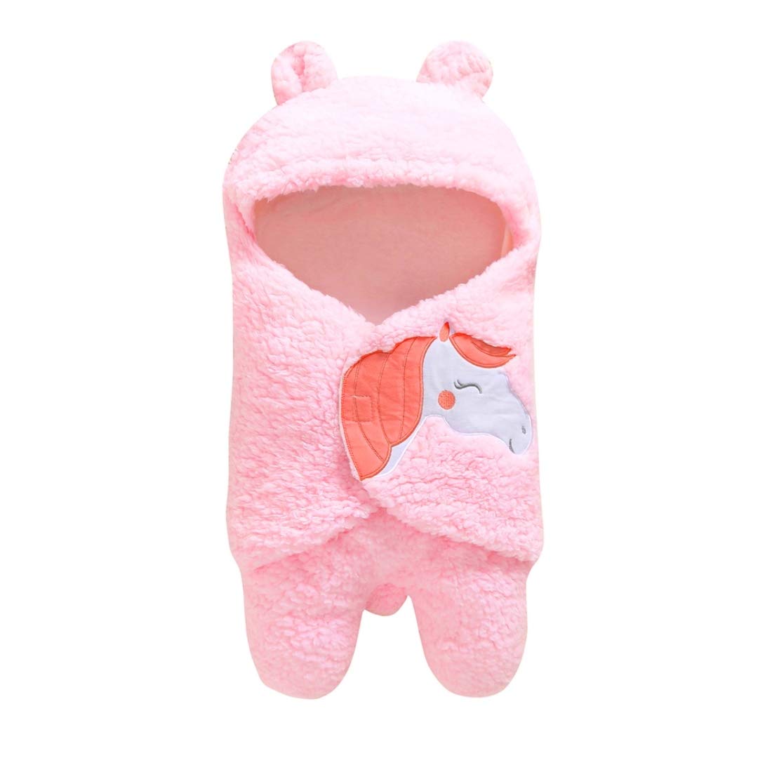 First Kick Fleece Sleeping Bag New Born Combo Pack of Super Soft Baby Wrapper Cum Baby Blanket For Baby Boys, Baby Girls, Babies (76Cm X 70Cm, 0-6 Months) Lightweight, Multi - Image 2 thumbnail